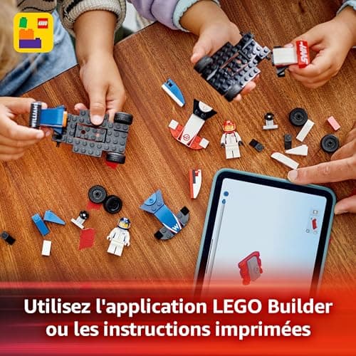 LEGO City F1 Williams Racing and Haas F1 Racing Cars – Formula 1 Construction Set with 2 Drivers – Gift Idea for Young Children from 4 Years Old Motor Sports Fans 60464 - Image 5
