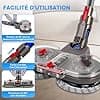 Electric Mop Head for Dyson V7/V8/V10/V11/V15 | Mop with Removable Water Tank and 10 Washable Wipes | Compatible with Dyson Vacuum Cleaner - Image 8