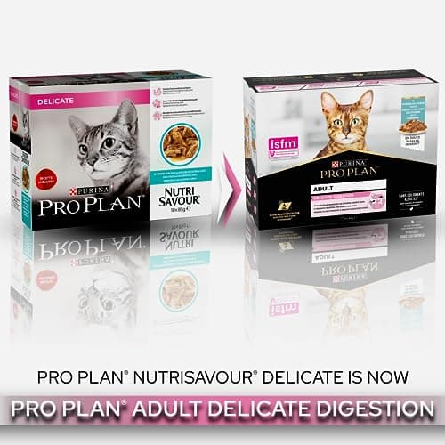 PURINA PRO PLAN | DELICATE DIGESTION | Complete Food for Adult Cats | Helps Promote a Healthy Digestive System | Sliced in Sauce | Fish | Individual Serving | Pack of 4 x (10 x 85g) - Image 6