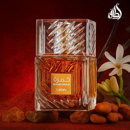 Khamrah Eau de Parfum Lattafa Parfums Unisexe 100 ml Vanille Doux Chaud Épicé Boisé Vanille - Image 5