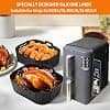 15PCS Air Fryer Mould, Fryer Accessory for Ninja Double Stack SL400EU 9.5 L, Silicone Accessories AF300EU AF400EU, Baking Sheet/Grille/Parchment Paper - Image 6