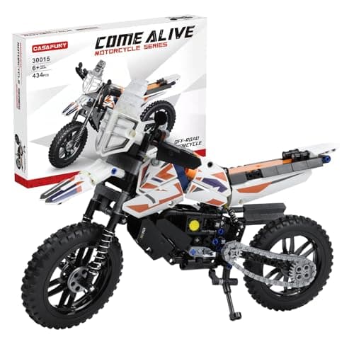 CASAFUNY Technic Motorcycle [434 Pieces] Brick Vehicle Building Games, Compatible with Lego Technic for Adults and Children 6+ Years - Image 2