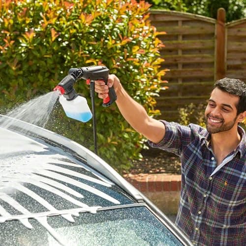 Bosch EasyAquatak 100 Pressure Washer (360° nozzle with detergent tank, 5 m hose, 3 m hose, Cardboard, 1100 W, Pressure: 100 Bar, Maximum flow rate: 270 l/h) - Image 4