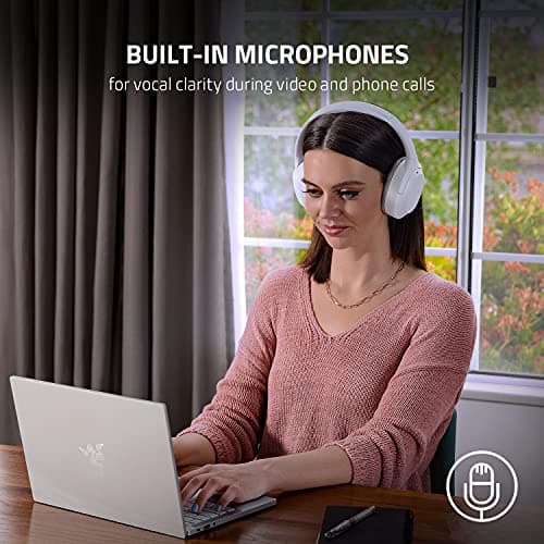 Razer Opus X - Wireless Low Latency Headphones with Active Noise Cancelling ANC (40mm Speakers, Built-in Microphone, Up to 40 Hours of Battery) Pink Quartz - Image 7