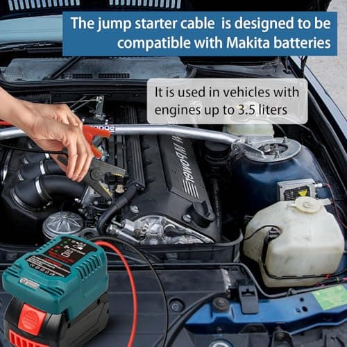 Car Jump Starter Adapter for Bosch Professional Battery 18V GBA 11AWG Cable Converted to Car Jump Starter, Starter Kit Cable for Car Battery (No Battery) - Image 7