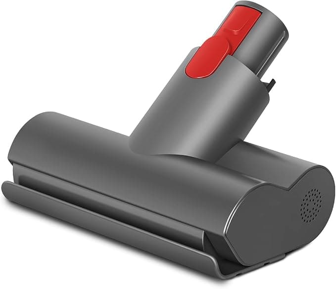 Mini Motorised Brush for Mattresses, Upholstery Fabrics and Stairs Compatible with Dyson V15 V11 V10 V8 V7 Nickel - Image 1