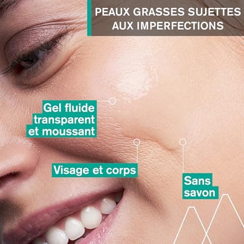 Uriage Hyseac Gel Nettoyant Anti-Imperfections Visage et Dos - Nettoie en Douceur et Purifie - Élimine l'Excès de Sébum - Peaux Grasses à Tendance Acnéique - Sans Savon - pH Physiologique - 150 ml - Image 3