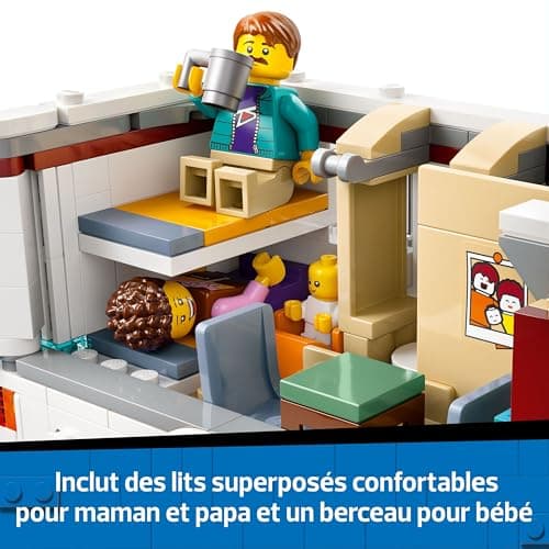 LEGO City Adventure Motorhome Building Set for Boys and Girls from 6 Years + Includes Baby, Accessories and Guitar - Birthday Gift Idea for Adventurers 60454 - Image 5