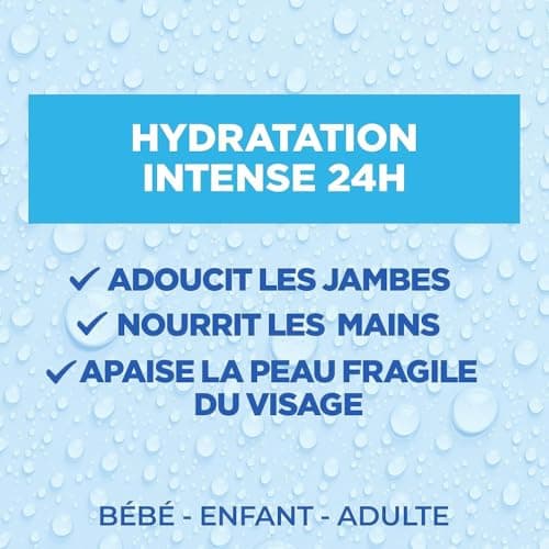 Mixa Intensif Peaux Sèches - La Crème Fraîche et Fondante à l’Acide Hyaluronique Pur - Multi Usages Visage, Corps, Mains, Pieds - Hydratation 24h - Pénétration rapide - Hypoallergénique - 400ml - Image 4