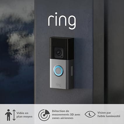 Meet Ring Wireless Video Doorbell Pro (Battery Video Doorbell Pro) | Doorbell with Medium Shot Video, 3D Motion Detection, Color Night Vision and Wi-Fi