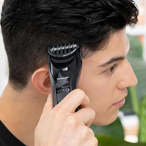 Panasonic ER-GC53-K503 Tondeuse à Cheveux pour Hommes, Portable Sans Fil et Étanche, 19 Réglages de Longueur, 1 Accessoire, Fonctionnement Avec ou Sans Fil, Noir - Image 4