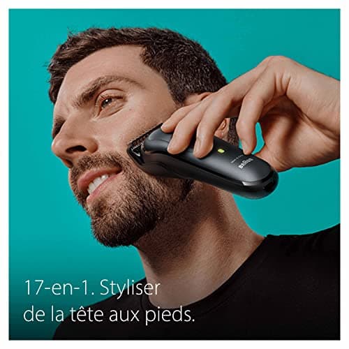 Braun MGK7470 Series 7 All-in-One Trimmer 17-in-1 Styling Kit for Men, Beard, Hair & More, Body Shave With Ultra Sharp Blade, Clogs For Eyebrows And Sensitive Areas, Waterproof - Image 3