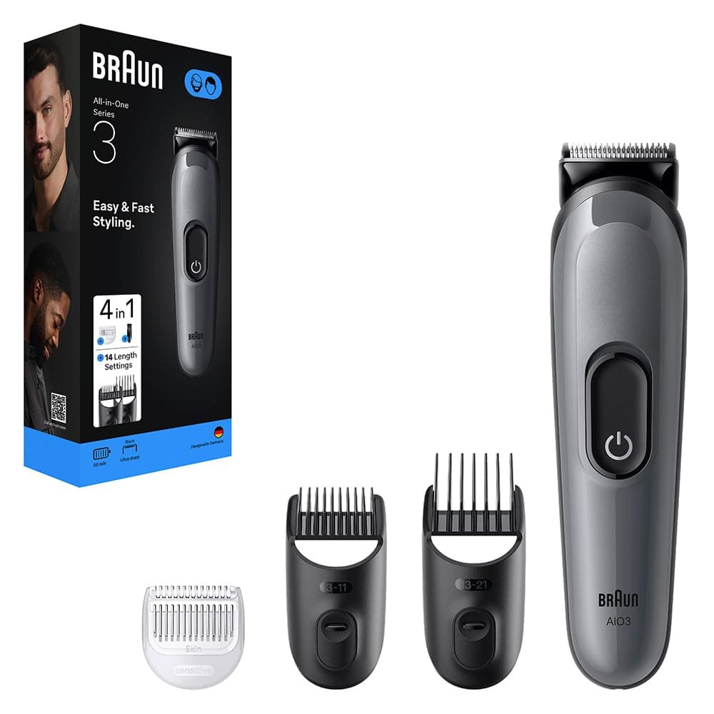 Braun All-in-One Series 3 AIO3500 Men's Grooming Grey - Image 1