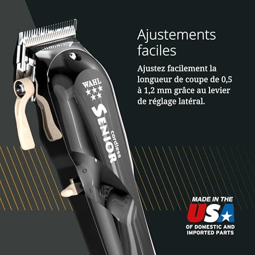 Wahl Cordless Senior Professional Mains / Cordless Hair Clippers - Powerful and Fast Trimmer for Precision Bleaching and Finer Cut - Image 7
