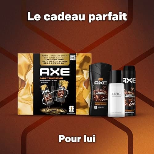 Axe Coffret Homme - Dark Temptation - 1x Déodorant 200ml & 1x Eau de Toilette 100ml & 1x Gel Douche 250ml - Image 5