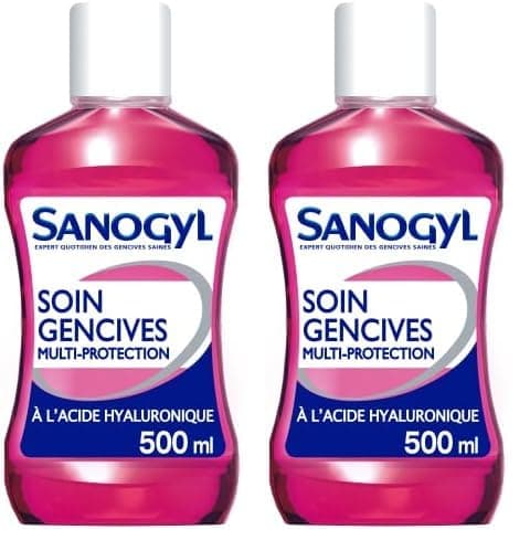 GUM Sanogyl Mouthwash Gum Care Multi-Protection 500 ml (Pack of 2)