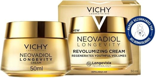 Vichy, Neovadiol, Longevity, Revolumising Cream, Face Care, Anti-Aging and Regenerating Action, Moisturizes and Firms, Mature Skin, Refillable, 50 ml - Image 1