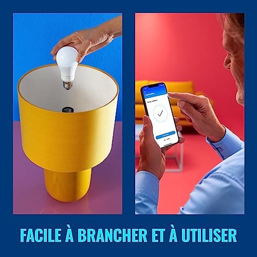 WiZ, kit ampoule connectée E27 Wi-Fi + télécommande, équivalent 60W, fonctionne avec Alexa, Google Assistant - Image 5