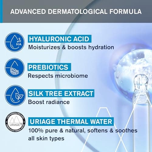 Uriage Essence d’Eau Éclat avec Acide Hyaluronique - Hydrate - Purifie et Resserre les Pores - Parfum de Bergamote et de Pêche - Haute Tolérance - 96% d’Ingrédients d’Origine Naturelle - 100 ml - Image 6