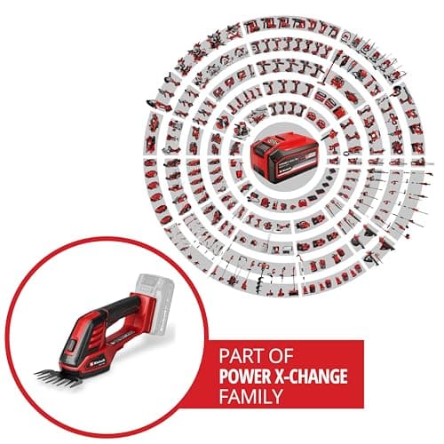 Einhell GE-CG 18/100 Li 3-in-1 Solo Power X-Change Cordless Lawn Shear (18 V, with 100 mm Grass Cutter Blade, 200 mm Busher Blade, Rake Tip, Without Battery) - Image 3