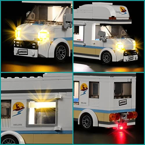 LED Light Kit for Lego Holiday Camper Van 60283, Decorative Kit for Lego City, Powerful Vehicles, Motorhomes, Creative Toys - Image 3