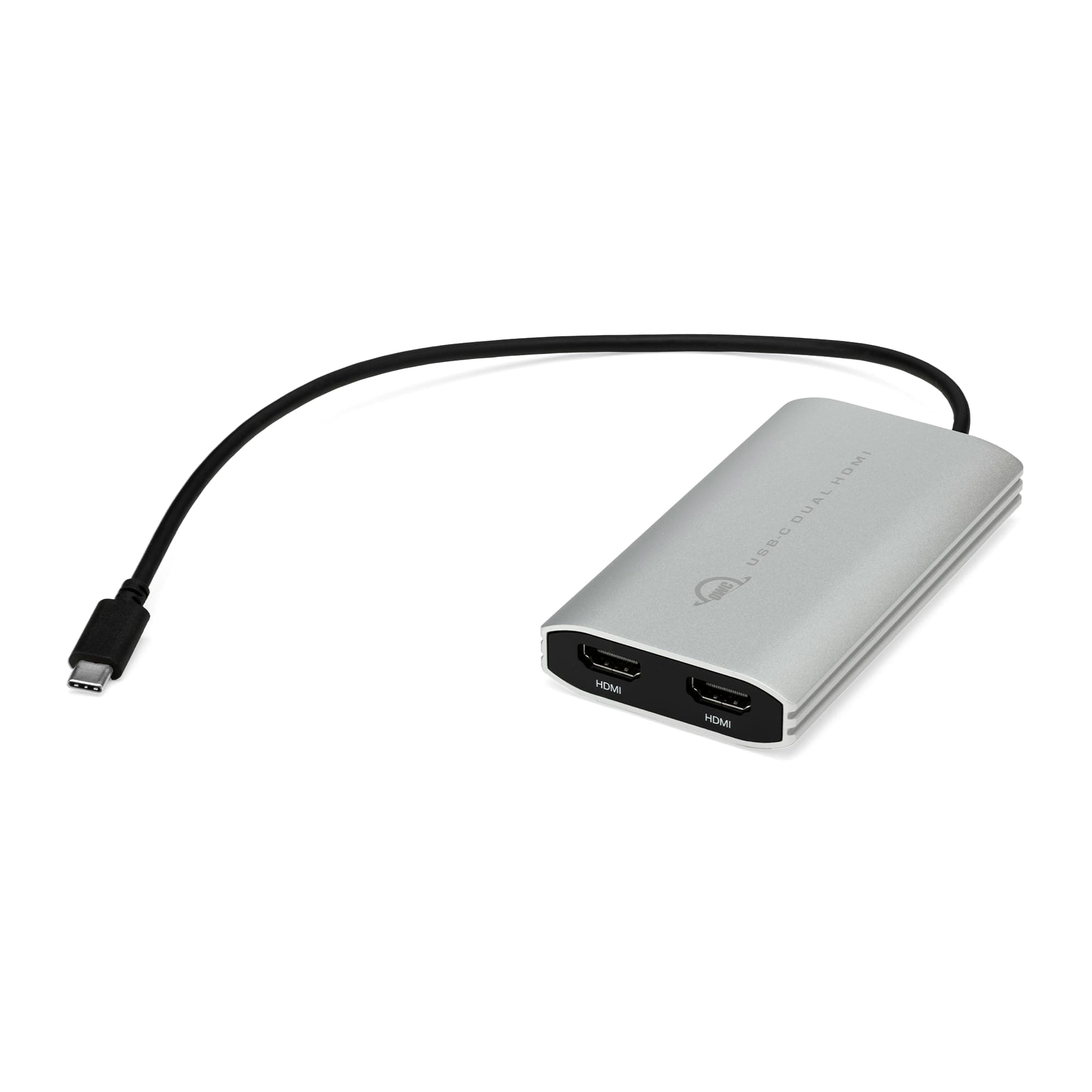 OWC USB-C Dual HDMI 4K Display Adapter with DisplayLink for Apple Mac Silicon M1 and M2 or other USB-C or Thunderbolt Mac or PC - Image 1
