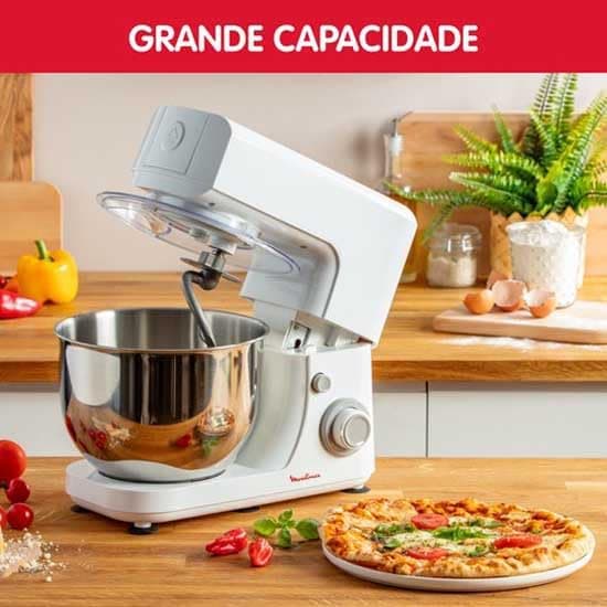MOULINEX Essential Pastry Robot 800 W 6 Speed Stainless Steel Bowl 4.8 L Pastry Kit Whisk Kneader Mixer QA150110 - Image 6