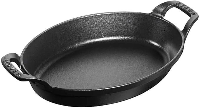 Staub STAUB Stackable Cast Iron Dish, Oval, Ø 21 cm, 0.70 L, Matt Black