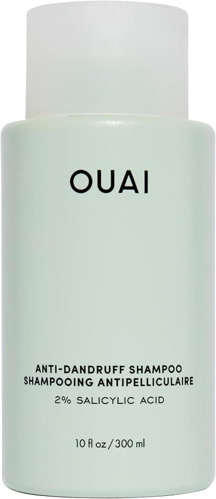 OUAI Anti Dandruff Shampoo - Soothing Salicylic Acid Shampoo for Flaky, Dry & Itchy Scalp - Reduces Itching, Redness & Irritation - Leather Care - Image 1