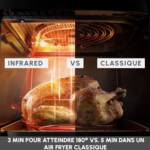 Moulinex Easy Fry Infrared 7L, Air Fryer, Exclusive Infrared Technology, Faster, More Even, Large Capacity, EZ831GF0, Nude Grey - Image 5