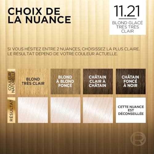 L’ORÉAL PARIS - Coloration Cheveux Permanente - Longue Durée & Lumineuse - Couvre 100% des Cheveux Blancs - Préférence - Nuance : Moscou (11.21), Blond Glacé Très Très Clair - Image 7