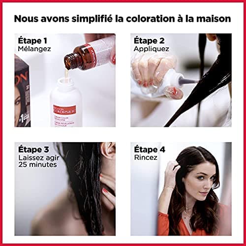 Revlon Colorsilk Beautiful Color, Coloration Permanente, Kératine et Acides Aminés de Soie, couvre 100% des Cheveux Blancs, 53 Auburn Clair - Image 7