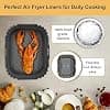 HONYAO Air Fryer Accessory for Ninja Foodi Dual Zone, 2 Pieces Silicone Air Fryer Mould Compatible with Ninja AF300EU, AF400EU, AF451EU and Other Dual Zone Air Fryer 7.6-10L - Image 6