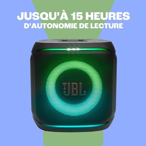 JBL Partybox Encore 2, Wireless Bluetooth Speaker with Wireless Mic, 15 Hours Battery Life, IPX4 Splash Resistant, JBL Pro Sound with AI Sound Boost and Auracast Multi-Speaker Connection, Black - Image 6