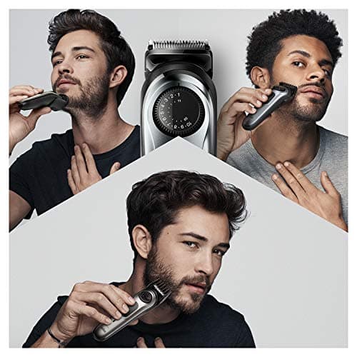 Braun BT7240 7 Men's Electric Hair and Beard Trimmer, Black/Metallic Silver, Sharp and Wear-resistant Blades, 39 Length Settings, BT7240 - Image 6