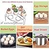 Steamer Rack Stainless Steel Stackable Egg Steamer Rack Rack for Instant Pot, Pressure Cooker, Hallowmas, Christmas Gift Silver (2, 9 Hole Steam Rack) - Image 7