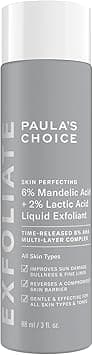 Paula's Choice SKIN PERFECTING 6% Mandelic Acid + 2% Lactic Acid AHA - Face Peeling - Visibly Reduces Fine Lines and Wrinkles - With Yarrow Extract - All Skin Types - 90 ml