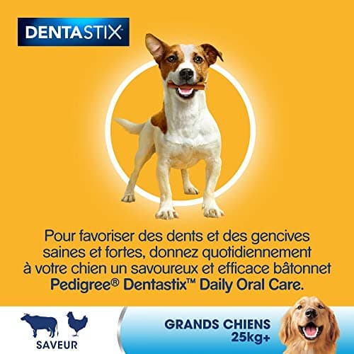 PEDIGREE DENTASTIX 56 Bâtonnets à Mâcher pour Grand Chiens 25kg+, 8 Sachets de 7, Saveur Poulet et Bœuf, Détartrage Dentaire Chien, Soins Dentaires pour Chien (Lot de 2) - Image 10