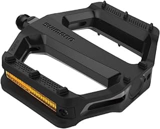 PEDALI Shimano Flat PD-EF102 in RESINA NERI, Black