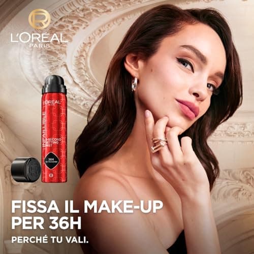 L'Oréal Paris Infallible Face Makeup Fixing Spray 3-Second Setting Mist 36H No-Transfer Waterproof Lightweight Quick Dry Formula Sweat and Water Resistant - 2 Bottles of 75ml - Image 3