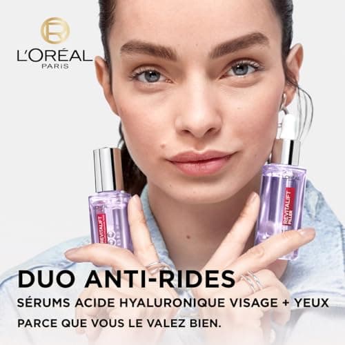 L'Oréal Paris Coffret Revitalift Filler Sérum Anti-Rides Acide Hyaluronique 30 ml + Revitalift Filler Sérum Yeux à L'Acide Hyaluronique et à la Caféine 20 ml - Image 4