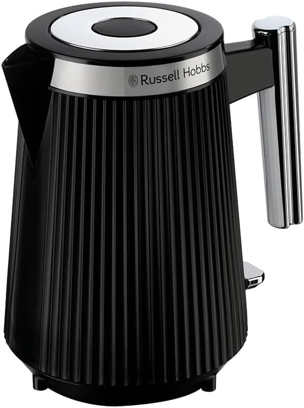 Russell Hobbs Brontë Electric Kettle [1.7L, 2400W] (Matte Black Design, Pouring Spout, Water Level Indicator, Cable Reel, Lighting, Automatic Lid Opening, 360° Base) 26750-70 - Image 1