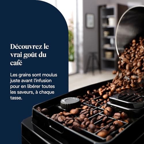 De’Longhi Magnifica Start - Perfetto Machine à Café Automatique avec Mousseur à Lait Manuel, 4 Boissons en une Seule Touche pour Espresso et Cappuccino, Commandes Soft Touch, Noir (ECAM222.20.B) - Image 4