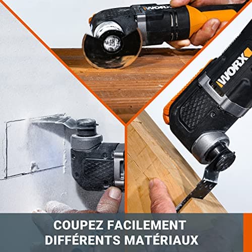 WORX 20V WX696.9 Cordless Oscillating Tool, Powerful 5000/6000rpm, 3.6° Wide Angle Oscillating Oscillating Tool, Easy Blade Change, Lightweight, No Battery or Charger - Image 6