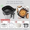 Silicone Magnet Air Fryer, 8 Pieces Magnetic Silicone Baking Paper for Hot Air Fryer Accessory, Baking Paper Kitchen Magnet Buckle for Ninja Cosori Phlips Panasonic - Image 4