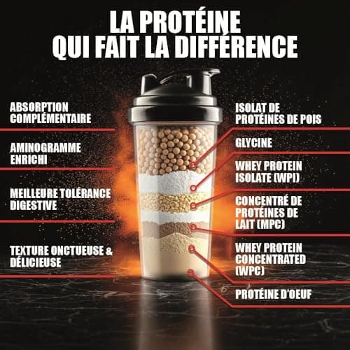ISO FUSION - 81% protein, 9g EAA including 4g BCAA per shaker - 5-source complex - High Digestibility & Absorption - Low in sugars - 2kg - Cookie flavour - Eric Favre - Image 4