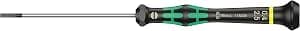 Wera 05118008001 2035 Electronic Screwdriver for Slotted Screws, 0.4 x 2.5 x 80 mm, Black/Green