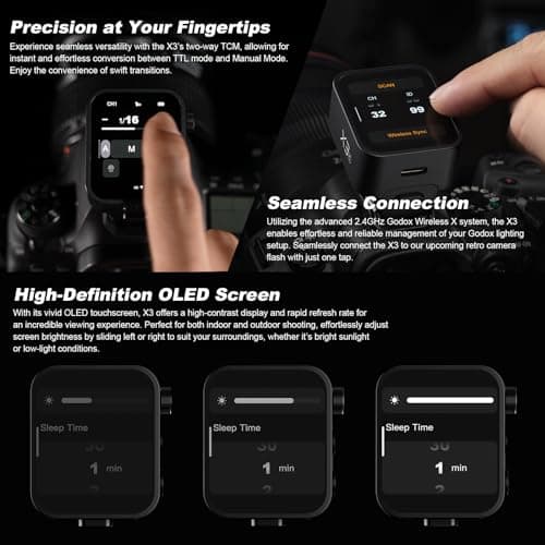 Godox X3-S X3S Wireless Flash Trigger Trigger for Sony OLED Device Wireless Function 1/8000S HSS TTL Tcm Battery Remote Camera Flash Trigger for Sony - Image 5