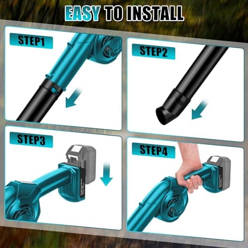 Cordless Leaf Blower Compatible with Makita 18V (No Battery) Lawn Care Electric Blower for Leaf Blowing Snow - Image 6