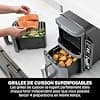 NINJA Double Stack XL Deep Fryer, Oil Free Deep Fryer, Vertical 2-Drawer Deep Fryer, 4 Cooking Levels, 2 Drawers and 2 Racks, Compact Design, 9.5L Capacity, 6 Cooking Functions, 8 Servings, Grey SL400EU - Image 8